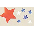 Galaxy Liberty Star Confetti (2")